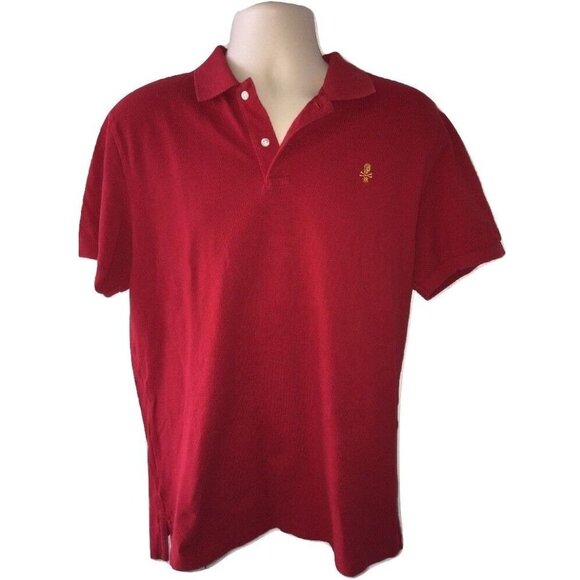 Ralph Lauren Rugby Skull and Crossbones Embroidered Polo Golf Shirt Red Large L - Picture 2 of 8
